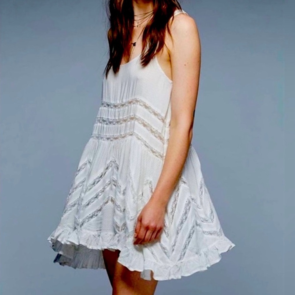 FREE PEOPLE | Summer Dress | Cream Lace | Sizes XS
